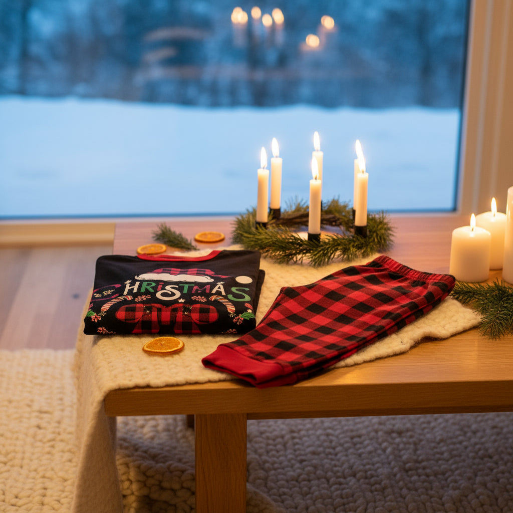 Ensemble pajama de Noël pour homme avec imprimé