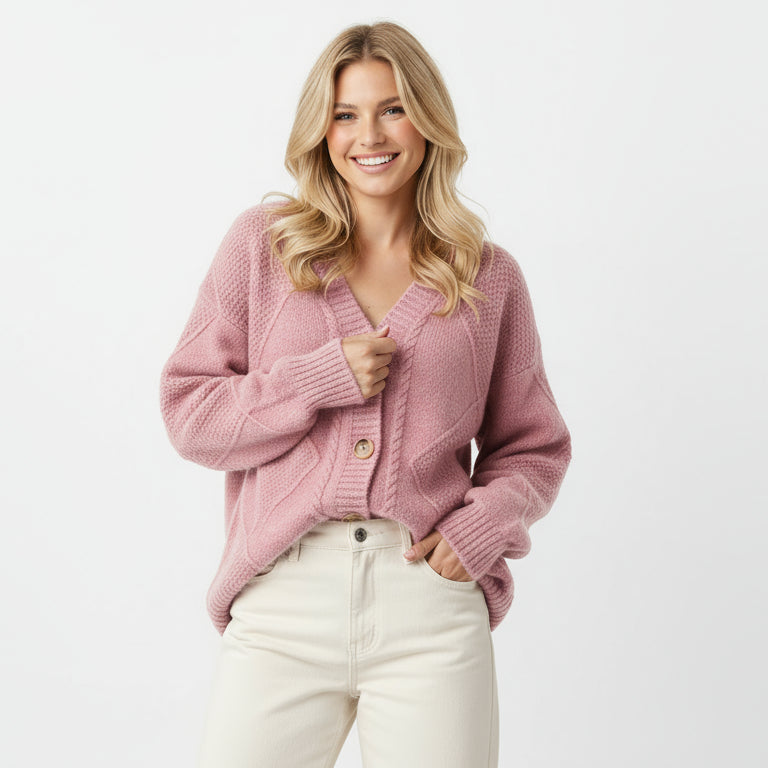 Kardigan tricoté au Charme Feminin