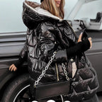 Kurtka jesienna dla kobiet z kapturem