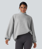 Bluza casual col montant coupe décontractée z kieszeniami