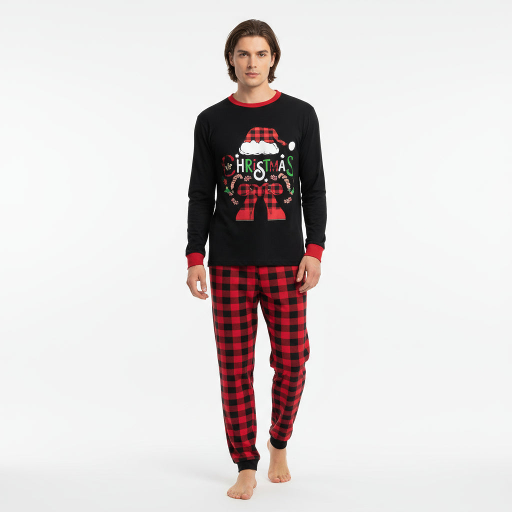 Ensemble pajama de Noël pour homme avec imprimé