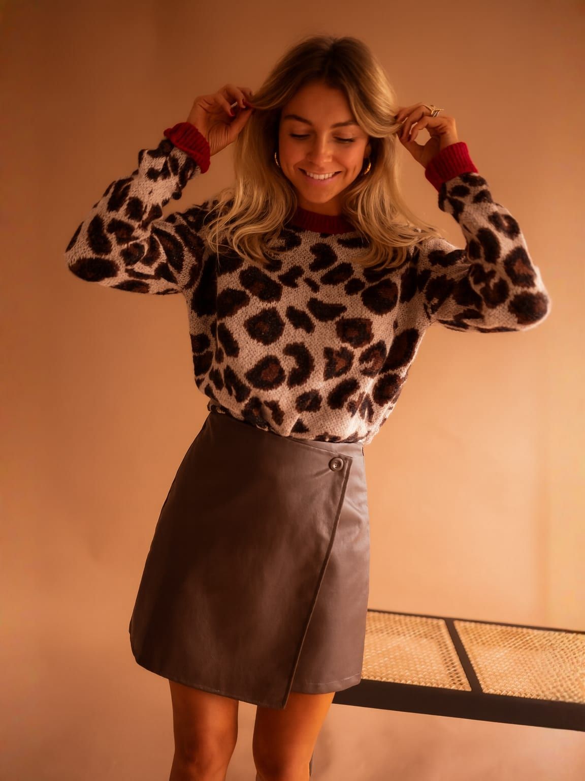 ALESSA | Pull and maille leopard 