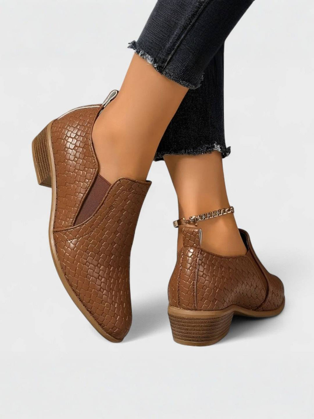 ALEKSJA | Eleganckie mokasyny w licznych blokach 