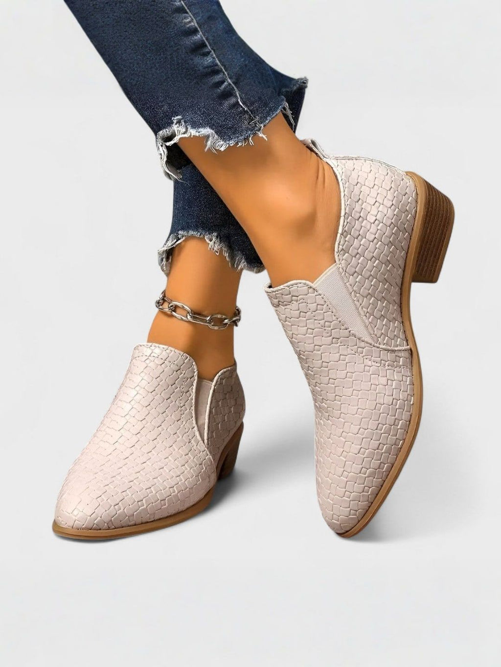 ALEKSJA | Eleganckie mokasyny w licznych blokach 