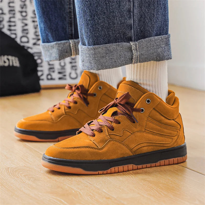 Baskets montantes w skórze