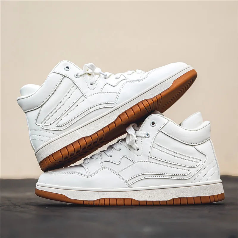 Baskets montantes w skórze