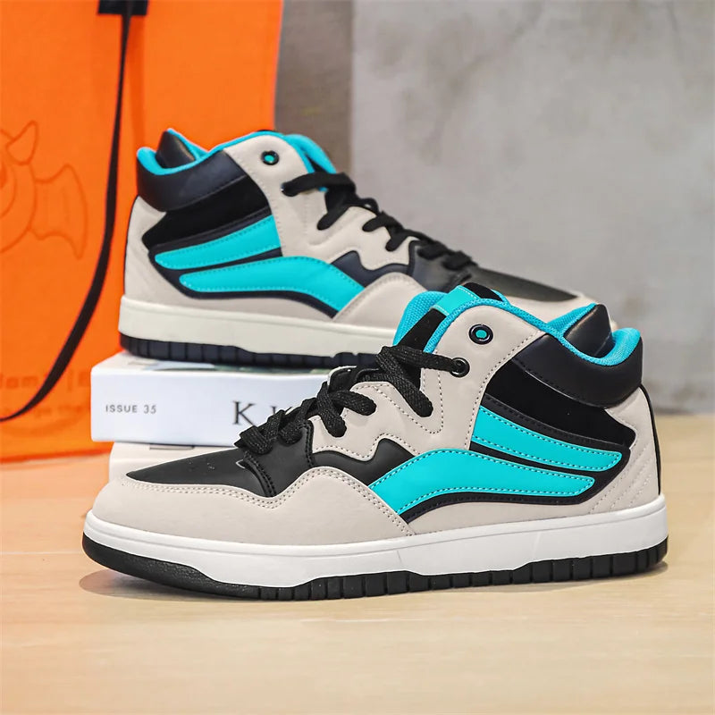 Baskets montantes w skórze