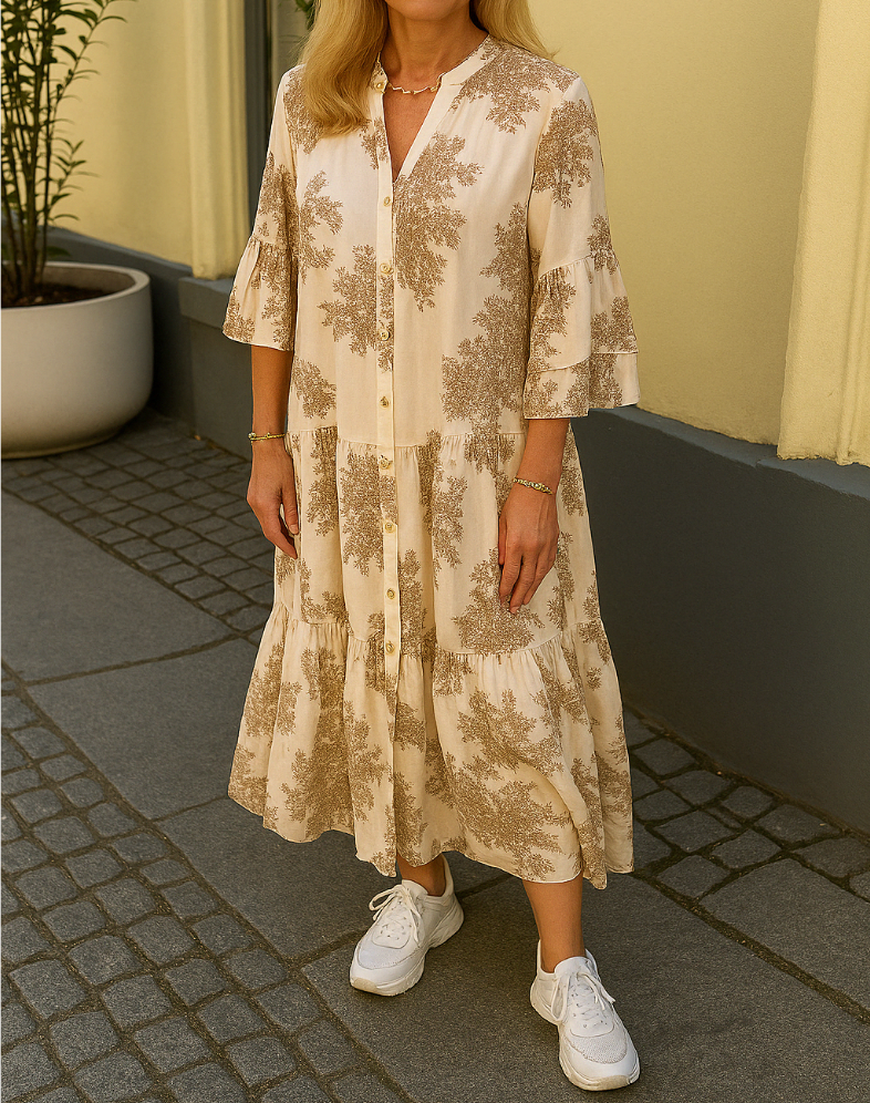 Carina - Elegancki szlafrok Printanière