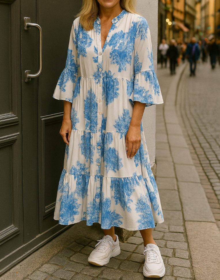 Carina - Elegancki szlafrok Printanière