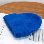 Bonnet d'hiver doux en Fourrure de lapin