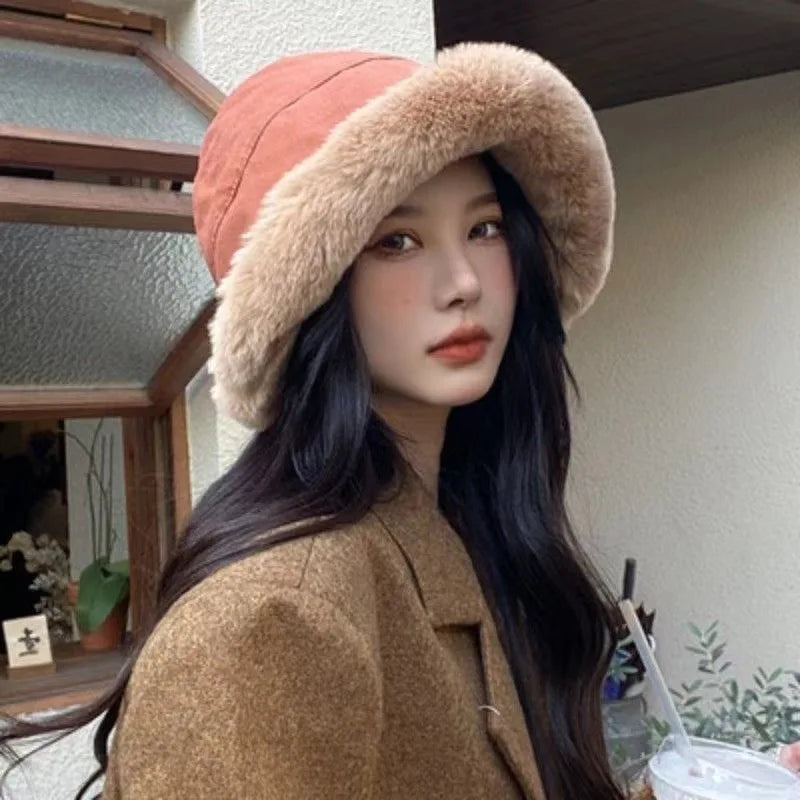 Bob d'hiver chaud avec fausse Fourrure