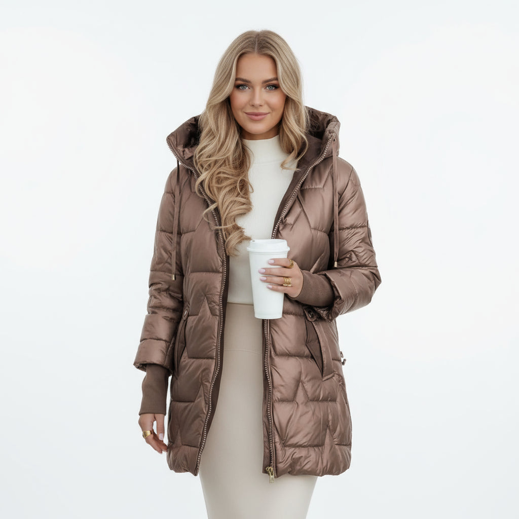 Kurtka jesienna dla kobiet z kapturem