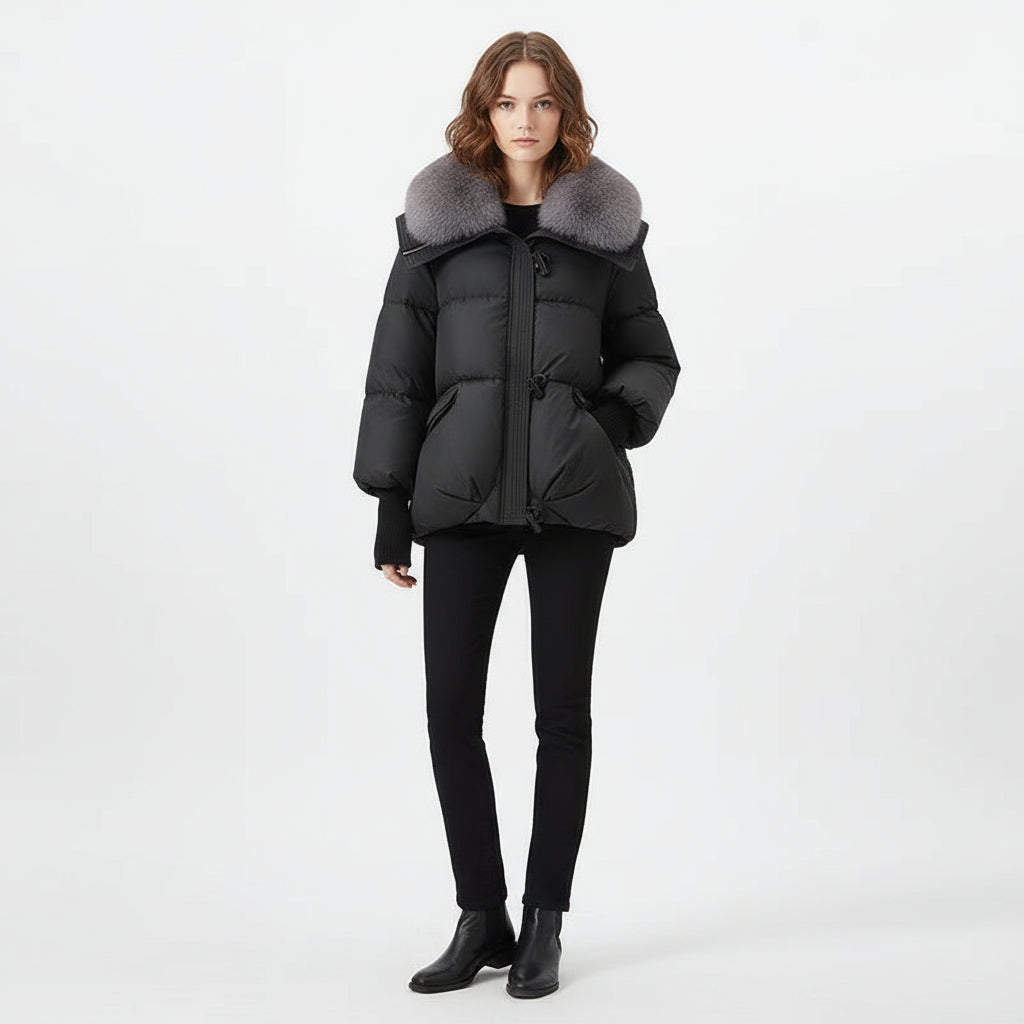 Doudoune longue à col luksusowy