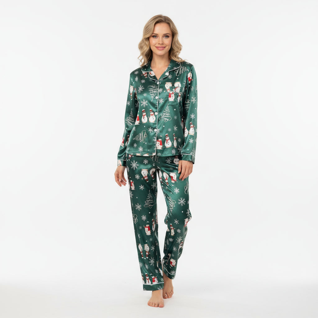 Piżama Ensemble de Noël z nadrukiem bonhomme de neige