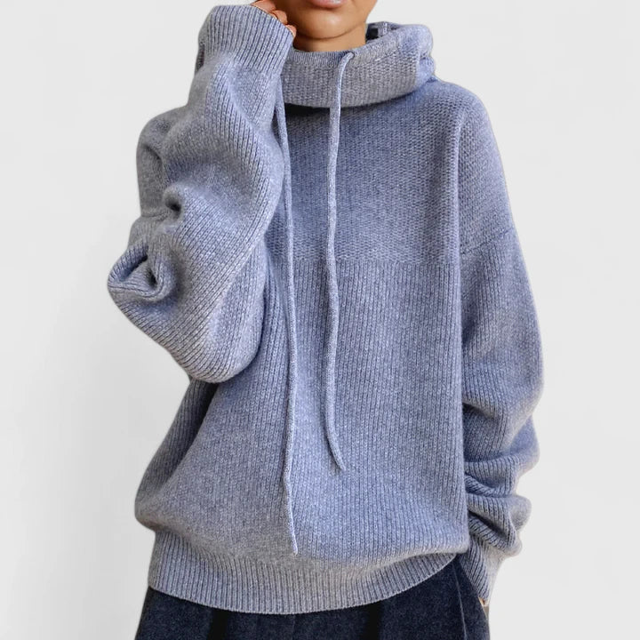 Sweat à capuche doux pour femme, à la coupe elegancki