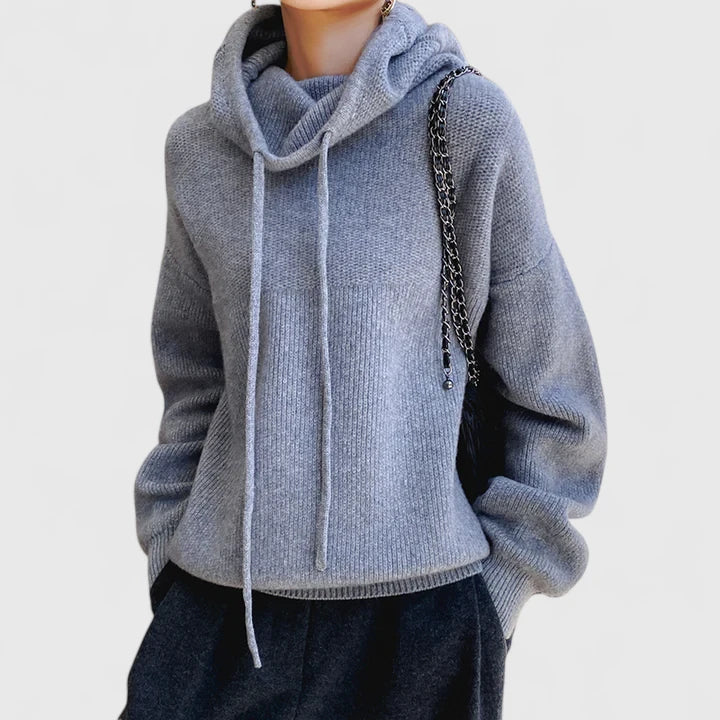 Sweat à capuche doux pour femme, à la coupe elegancki