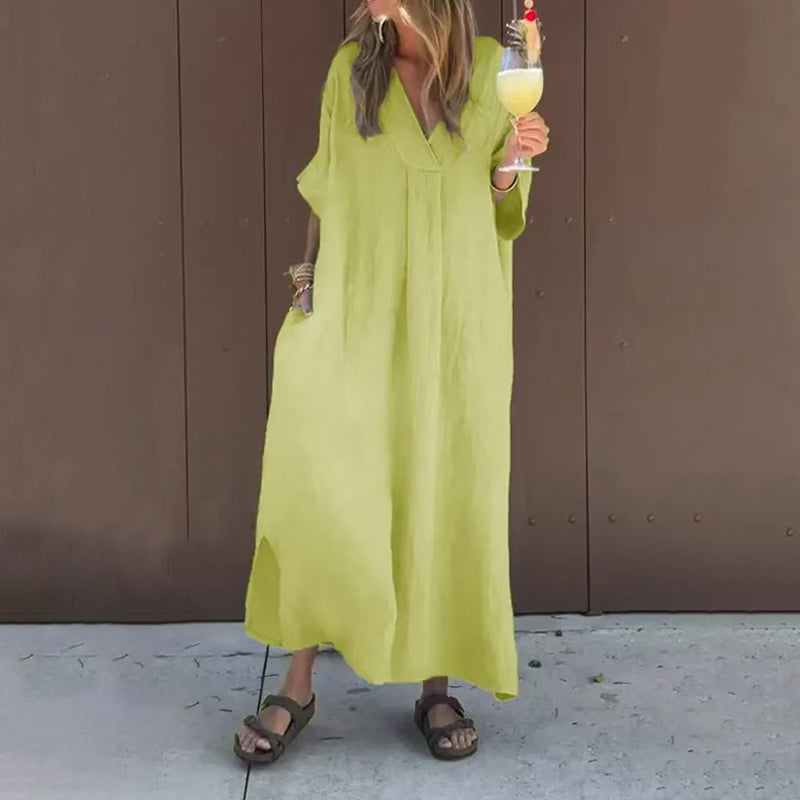 Alessia – Robe Décontractée à Col en V